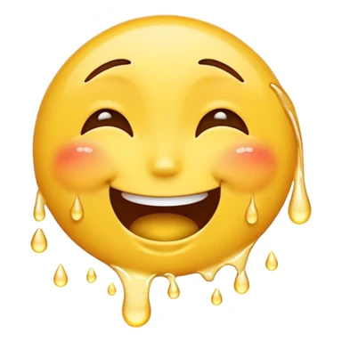 an emoji combining laughing and crying face with tears of joy streaming down the cheeks sticker