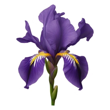 iris flower sticker
