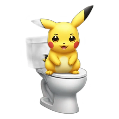 Pikatchu toilette sticker