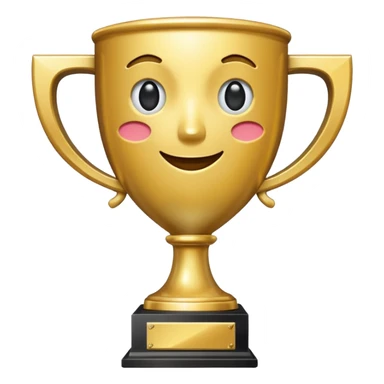 second place trophy sticker