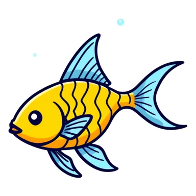 Fish sticker