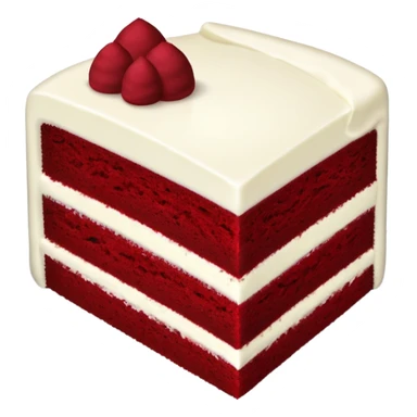 Slice of red velvet cake  sticker