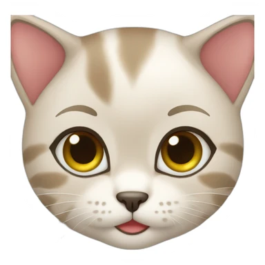 filipino girl kitten sticker