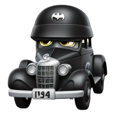  Batman’s 1943 hot wheels WW2 Mercedes German Staff Officer’s 4-door Car sticker