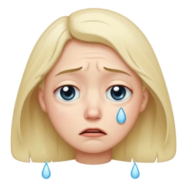 Triste pleure sticker