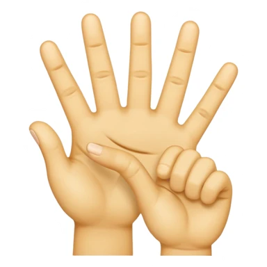 😊this emoji with two middle fingers on each side sticker