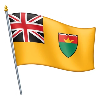 Make a emoji flag of Niue and remove the uk and replace uk with a Zambia flag (btw Zambia needs to be in a corner of an edge of that flag.) sticker