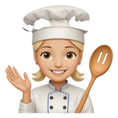woman wearing chef hat sticker