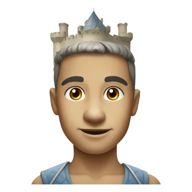 Un enfaenfant châtain et gros sticker