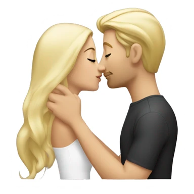 Tall The blond kissing curvy beautiful brunette  sticker