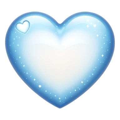 sparkle white heart emoji sticker