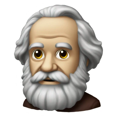 karl marx reading sticker