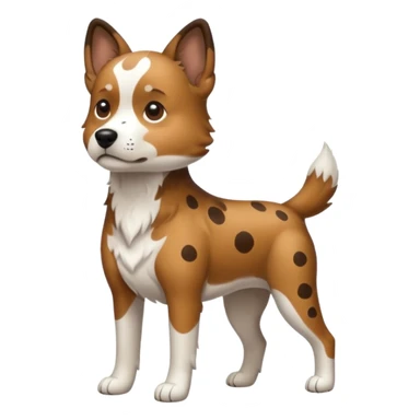 spotted dog full body sticker