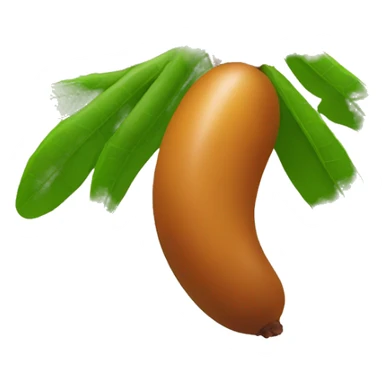 tamarind fruit with leaf sticker