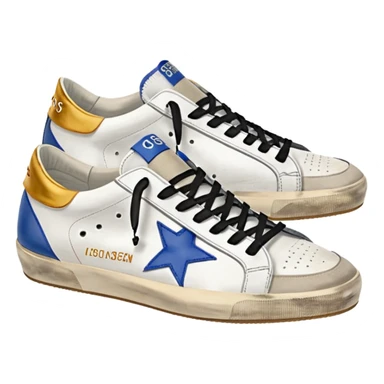 golden goose low sneakers white sticker