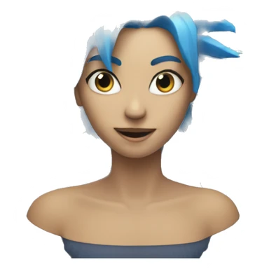 blue starburst sticker