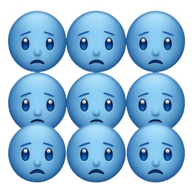 😇Emojis de triste sticker