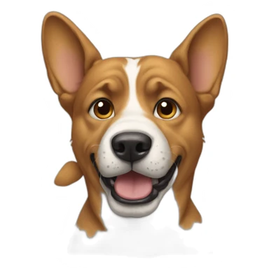 Dog with humain feet sticker