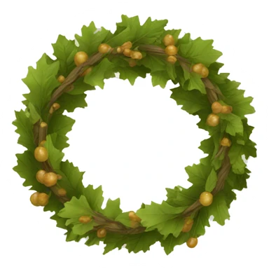 wreath of oak sticker