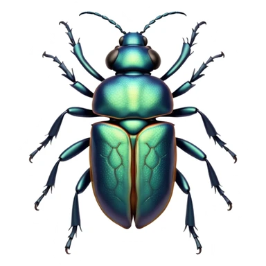 Beautiful and Majestic Beetle Portrait Emoji, Head and body rendered in serene repose with a gentle, content smile, showcasing a robust, intricately patterned exoskeleton with softly closed eyes in tranquil slumber, Simplified yet exquisitely endearing features, highly detailed, glowing with a soft, drowsy metallic light, high shine, relaxed and utterly noble, stylized with an air of timeless natural grandeur, soft glowing outline, capturing the essence of a beautiful and majestic beetle that embodies the refined strength of nature! sticker
