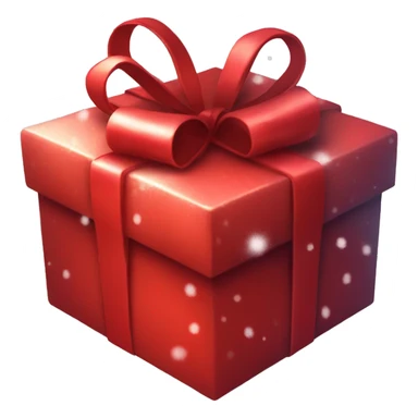 Christmas gift box red snow aesthetic  sticker