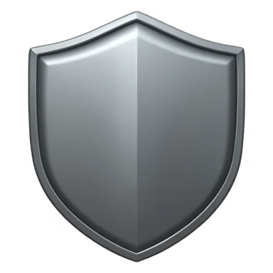 Steel gray shield with bicep flex icon sticker