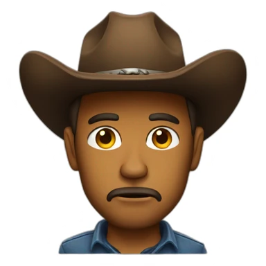 Dissapointed cowboy sticker