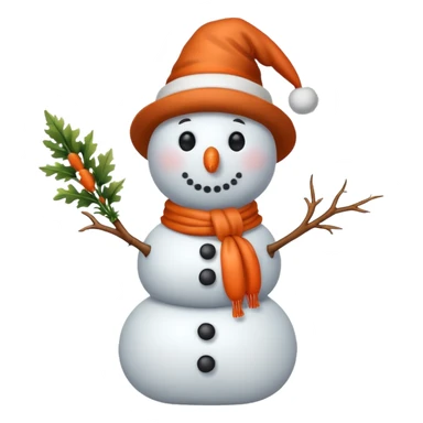 cool snowman sticker