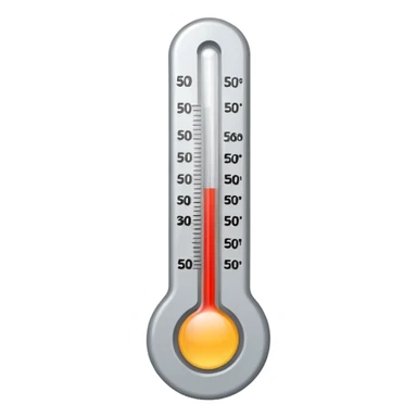 at a 45-degree angle backward and slightly to the right, the thermometer should be gray, like a mercury thermometer, and show 50+>C sticker