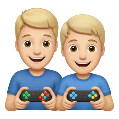 two brothers playings videogames

 sticker