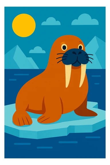 Walrus sticker