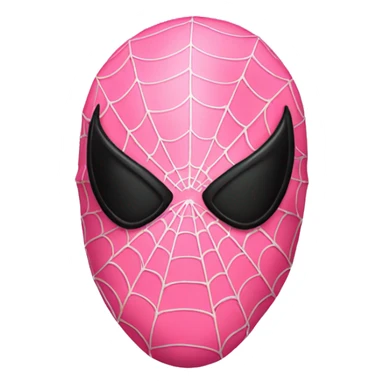 spiderman mask pink sticker