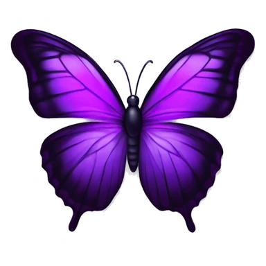 Borboleta roxa com detalhes  roxos roxo sticker