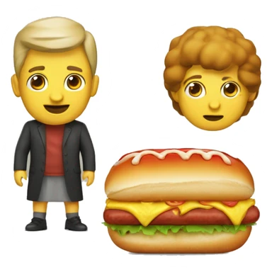 jamnik w przebraniu hotdoga sticker