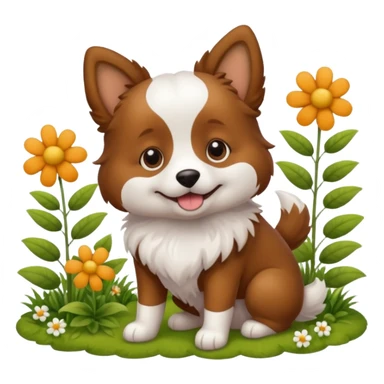 Garden dog sticker