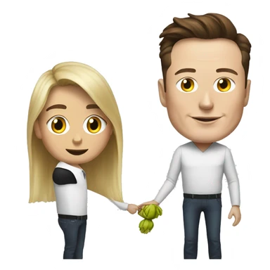 Elon musk with the rizzler sticker