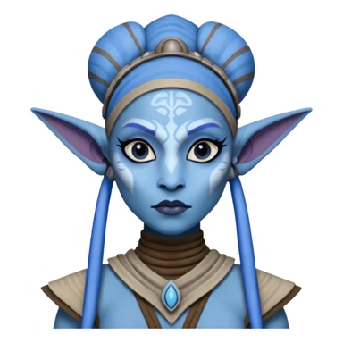A female  twilek from star wars sticker