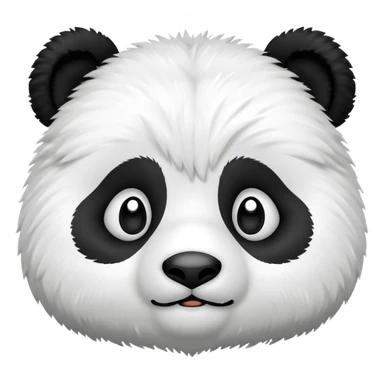 A cute panda emoji struggling sticker