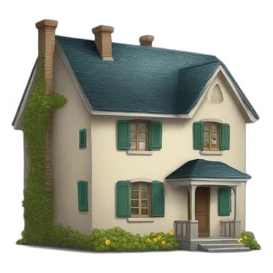 Une maison qui vomit sticker