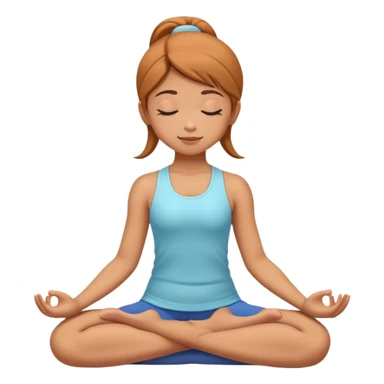Yoga girl in the child’s pose position  sticker
