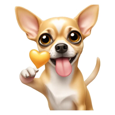 Chihuahua blowing kisses sticker