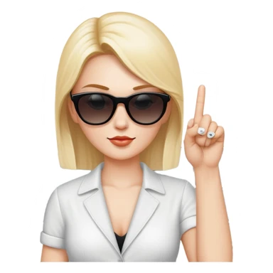 Car with a person stucking a middle finger insiste sticker