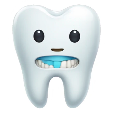  braces on tooth sticker