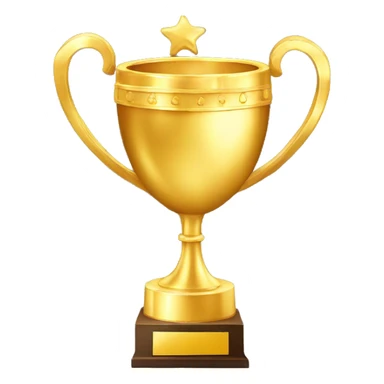 gold trophy con las iniciales S.D sticker