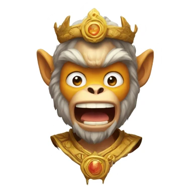 monkey king before he got he became a hero sticker