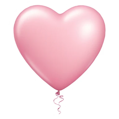 2 pastel pink heart balloons sticker