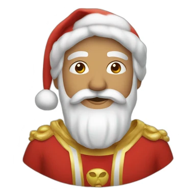 Buda disfrazado de papá noel sticker