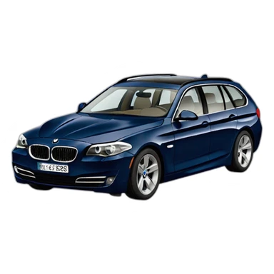 2012 bmw 525td touring picado in dark metallic blue sticker