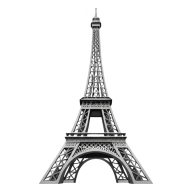 simplified eifel tower sticker