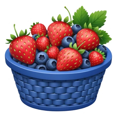 Strawberry and blueberry together  sticker